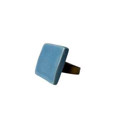 Cuadrado Azul Cielo (Ring)
