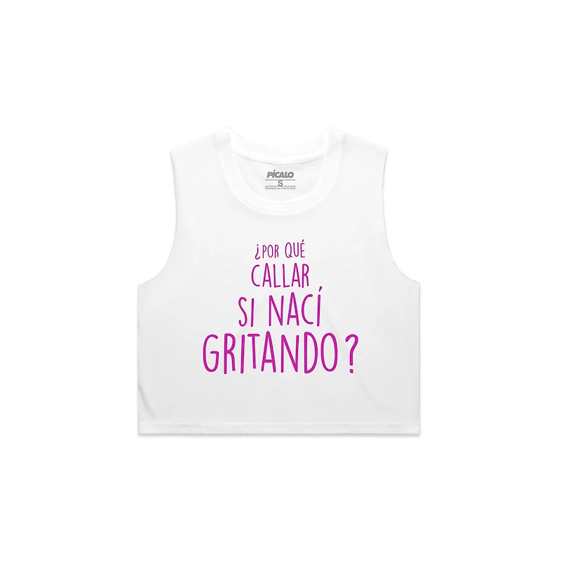 Nací Gritando (Crop tank)
