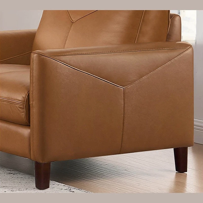 Glenwood Genuine Leather Accent Chair