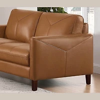 Glenwood Genuine Leather Loveseat