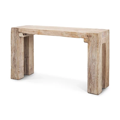 McArthur Whitewash Reclaimed Wood Console Table