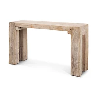 McArthur Whitewash Reclaimed Wood Console Table