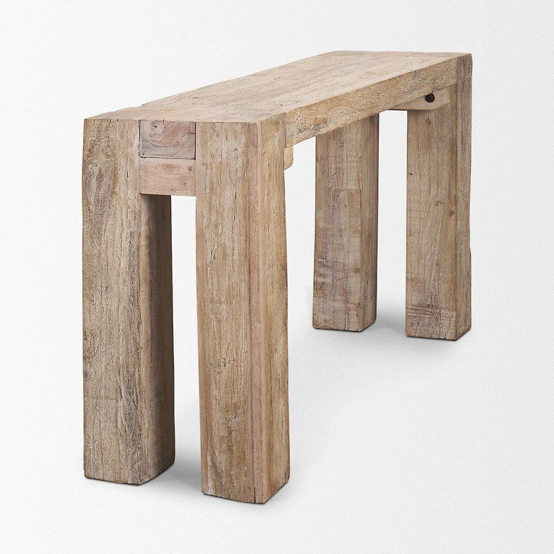 McArthur Whitewash Reclaimed Wood Console Table