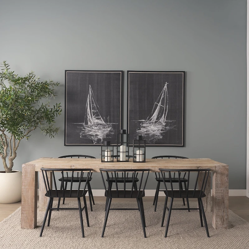 McArthur 94" Whitewash Reclaimed Wood Dining Table