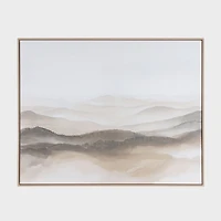 Misty Mountains, Hand Painted Canvas