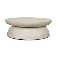 Mesa 48" Round Stone Finish Coffee Table
