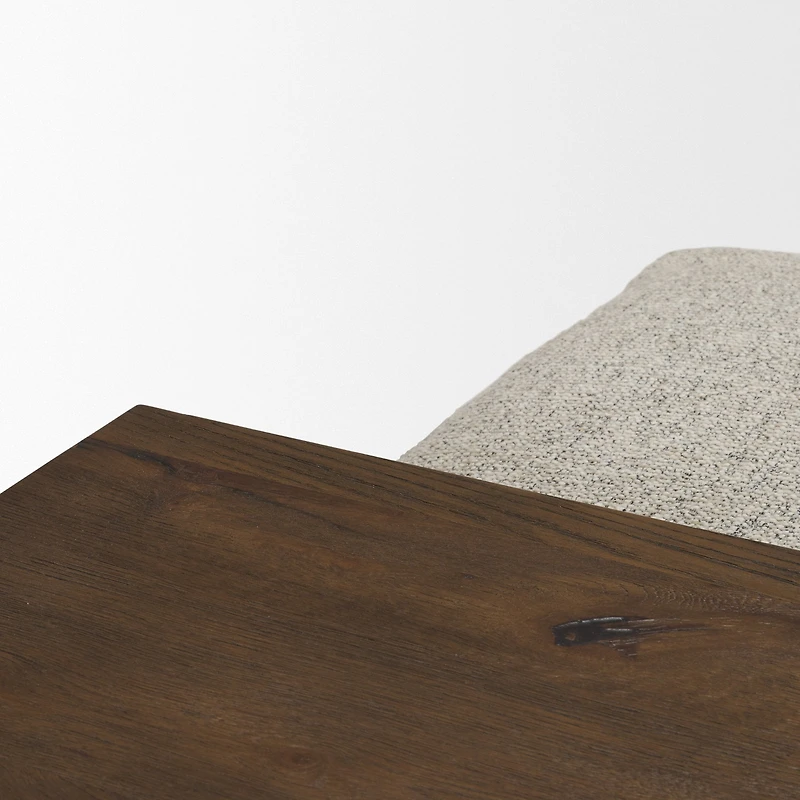 Trayden Gray Fabric w/ Brown Slider Top Coffee Table