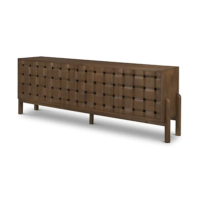 Trellyn 4-Door w/ Carved Woven Doors Closed Sideboard