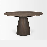 Allyson Round Marble Dining Table
