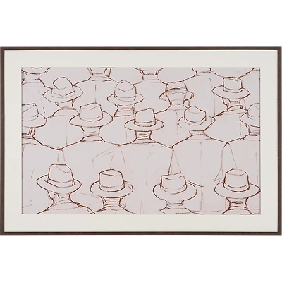 Hats Hand Embelished Framed Artwork