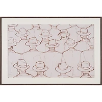 Hats Hand Embelished Framed Artwork