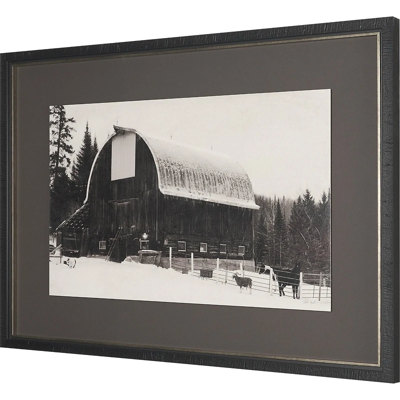 The Farm Textured Framed Art Print
