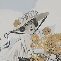 Ephemera Flower Show Text Frame Artwork