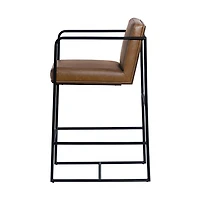 Stamford 36" Brown Leather Seat Counter Stool