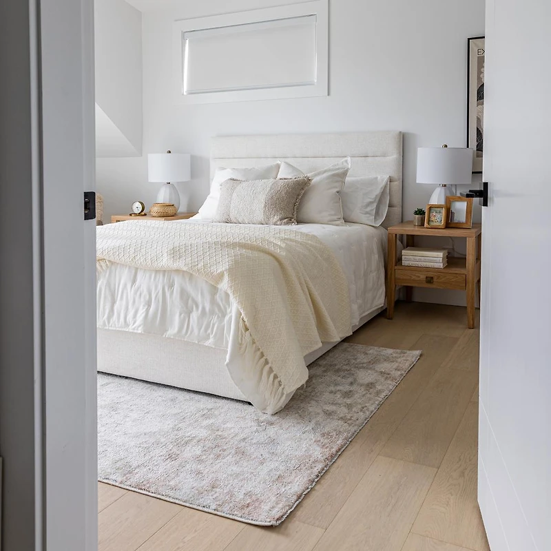 Justin Double Storage Bed Tall - Cream