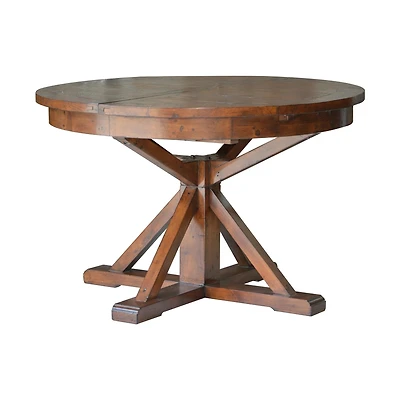 Irish Coast Round 47/63" Extension Dining Table - African Dusk