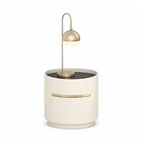 Zelie Glossy 2 Drawer Nightstands