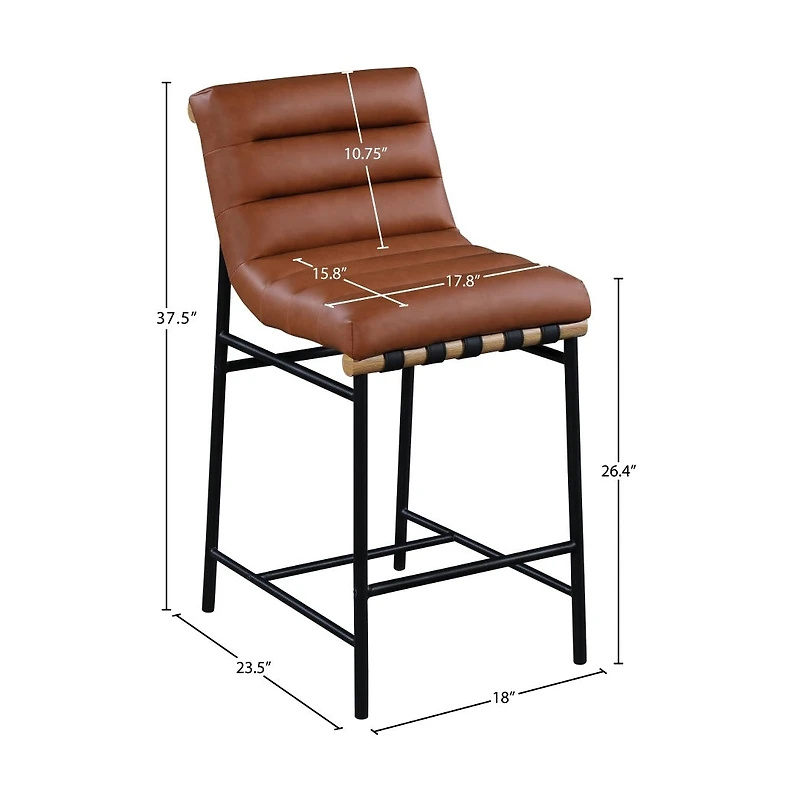Ivar Counter Stool - Cognac