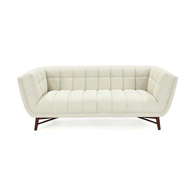Kitsilano 3-Seater Premium Velvet Sofa – Beige