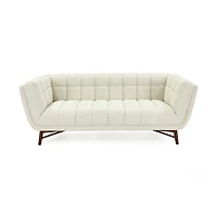 Kitsilano 3-Seater Premium Velvet Sofa – Beige