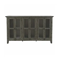 Rustic 6 Door High Cabinet 70" - Stone