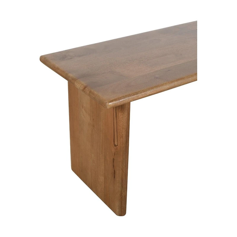 Burke Solid Wood Slab Bench