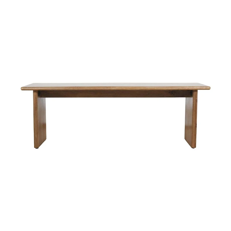 Burke Solid Wood Slab Bench