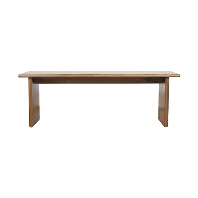 Burke Solid Wood Slab Bench