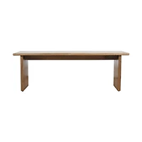 Burke Solid Wood Slab Bench