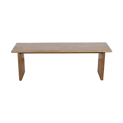 Burke Solid Wood Slab Bench