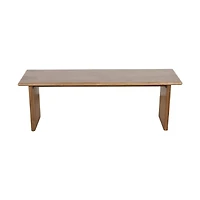 Burke Solid Wood Slab Bench
