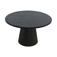 Nash 50" Round Dining Table Black