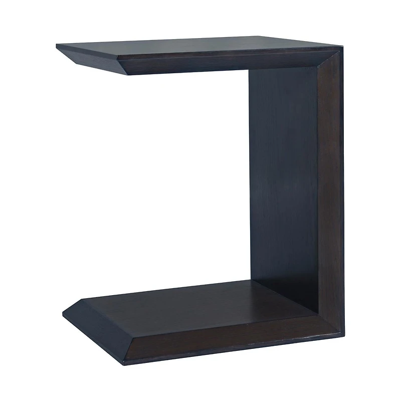 Soho C-Shaped Accent Table – Espresso