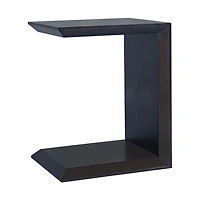 Soho C-Shaped Accent Table – Espresso
