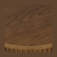 Auden 40" Round Fluted Coffee Table – Chestnut