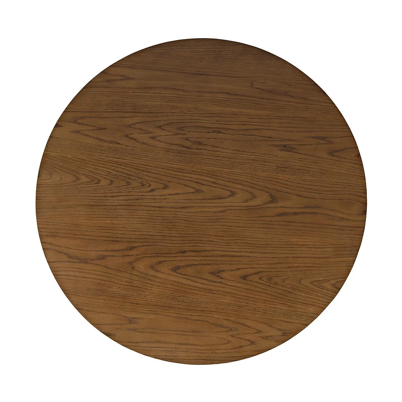 Auden 40" Round Fluted Coffee Table – Chestnut