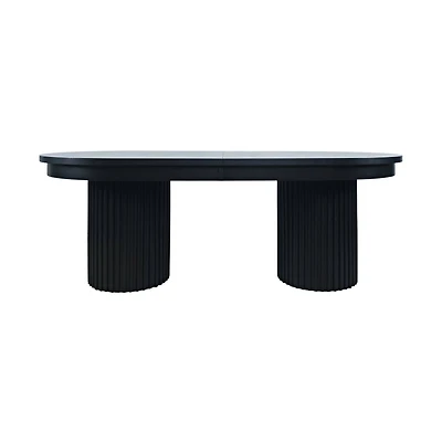 Auden 84"-102" Extendable Oval Dining Table – Black