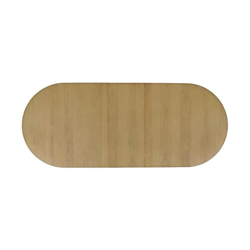 Auden 101" Double Pedestal Dining Table – Natural Oak Finish