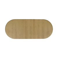 Auden 101" Double Pedestal Dining Table – Natural Oak Finish