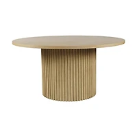 Auden 60" Round Dining Table – Natural Finish