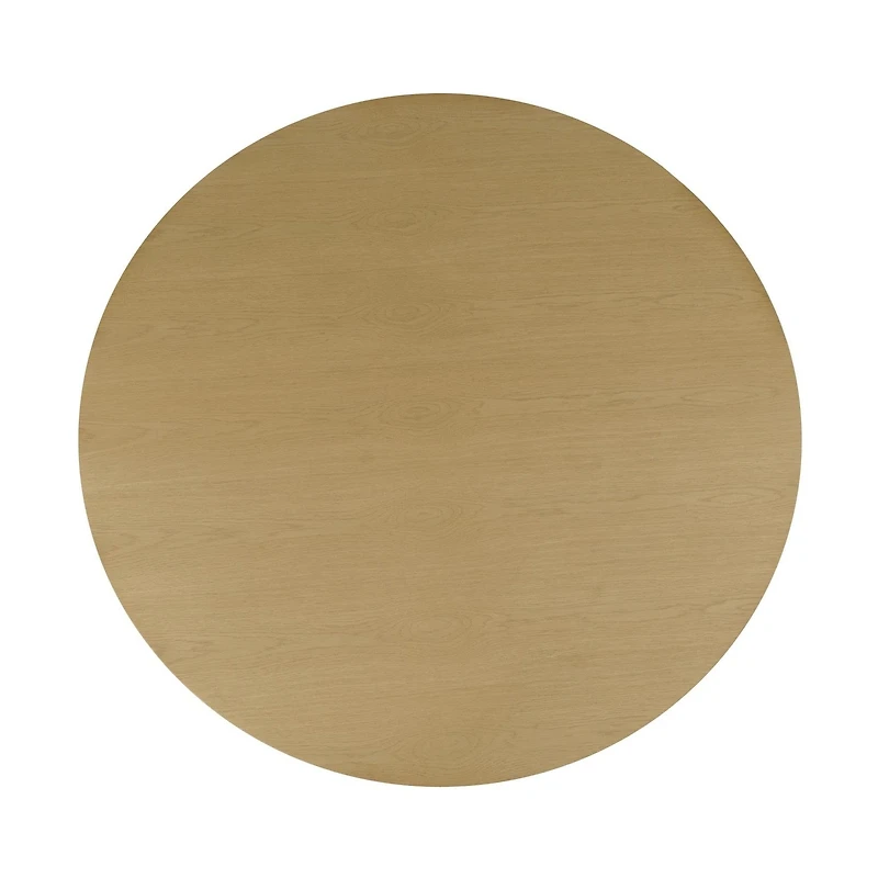 Auden 60" Round Dining Table – Natural Finish