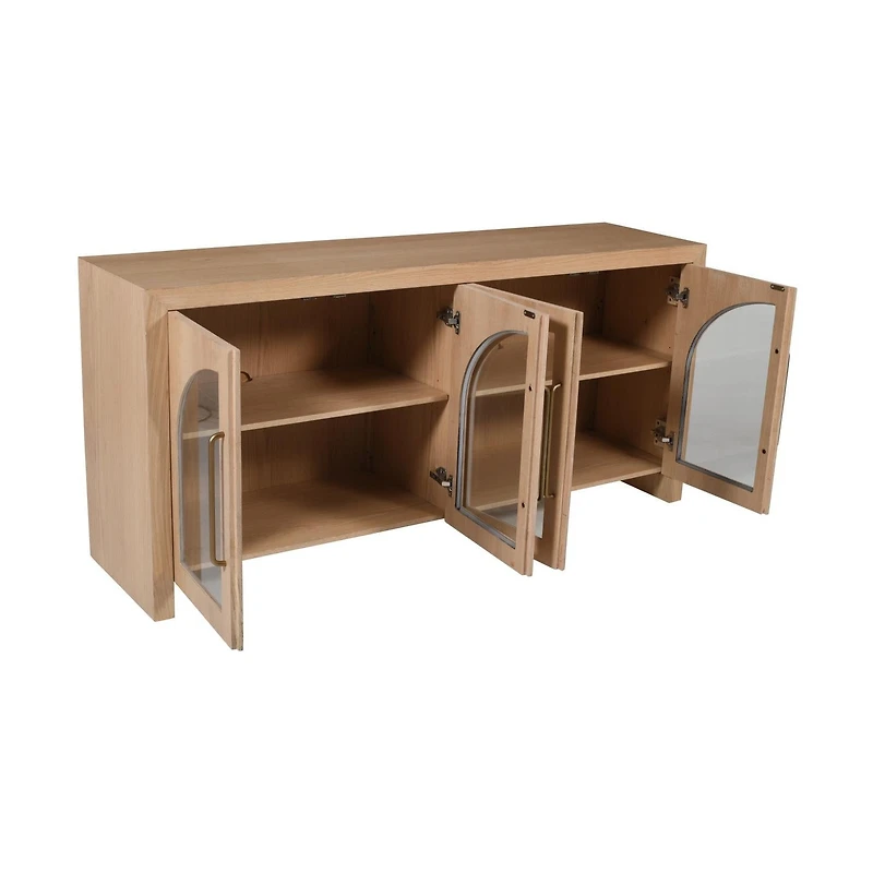 Archimedes 60" Console in Natural Oak