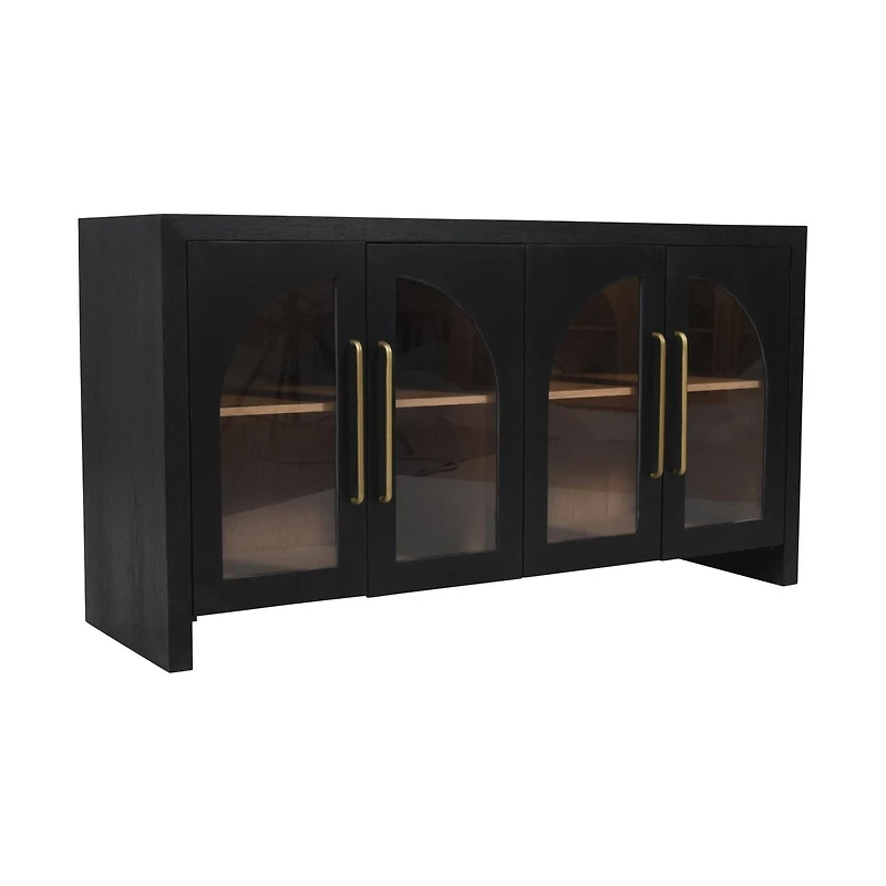 Archimedes 60" Console in Ebony Oak