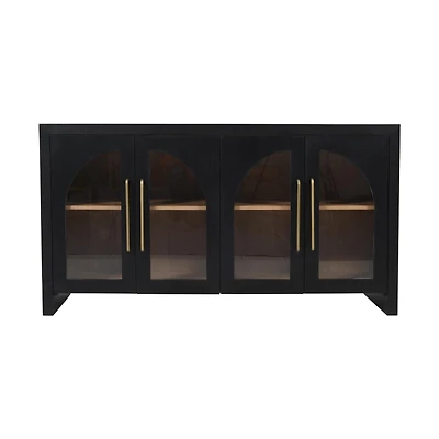 Archimedes 60" Console in Ebony Oak