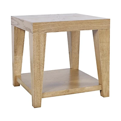 Laurel Creek Castered Leg End Table - Natural