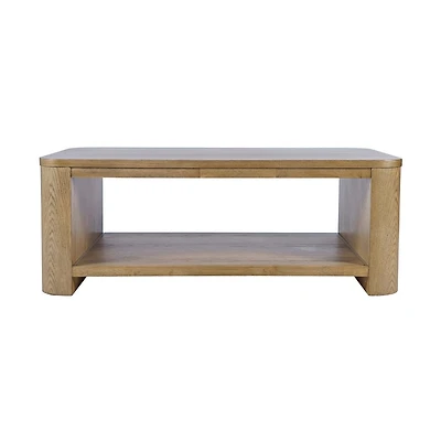 Janzen Castered Oak Coffee Table – Cascade Oak