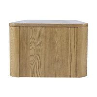 Janzen Castered Oak Coffee Table – Cascade Oak