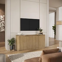 Janzen 68" Oak Storage Console – Cascade Oak