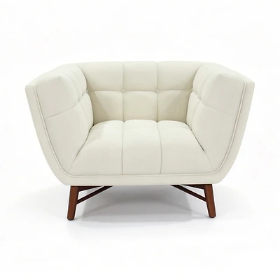 Kitsilano Premium Velvet Accent Chair – Beige