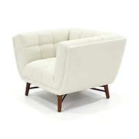 Kitsilano Premium Velvet Accent Chair – Beige